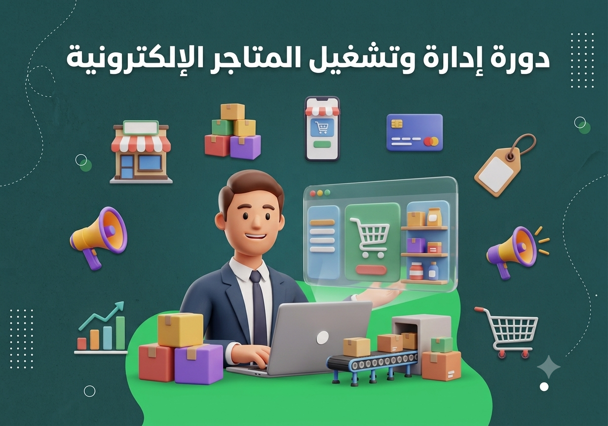 Gemini_Generated_Image_sb5dzdsb5dzdsb5d دورة تدريب وتعليم إدارة وتشغيل المتاجر الإلكترونية