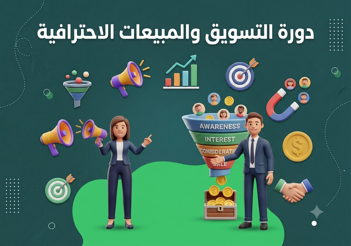 Gemini_Generated_Image_sxva6dsxva6dsxva دورة التسويق والمبيعات الاحترافية